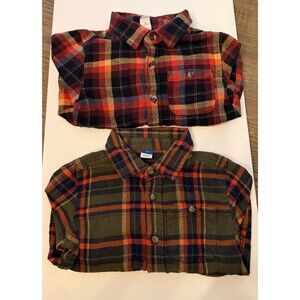 Bundle of Old Navy Flannel Shirts Boys Size 4t